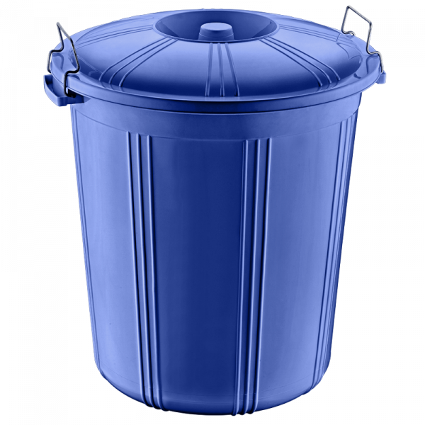 Round Bin with Lid 70 Litre Assorted Colours AK227 RB70  (Big Parcel Rate)
