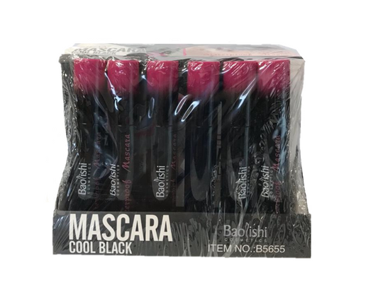 Baolishi Waterproof Mascara Cool Black Box of 24 B5655 (Parcel Rate)