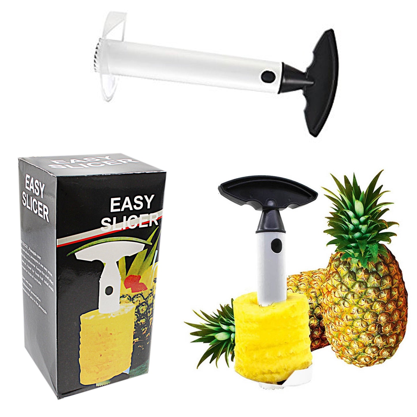 Easy Slicer Pineapple Corer Slicer Peeler Cutter 4740 (Parcel Rate)