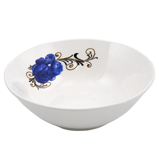 Durane Ceramic Cereal Bowl Blue Rose 400ml 15 x 15 cm 10494 (Parcel Plus Rate)