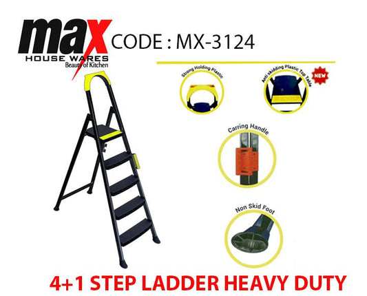 Step Ladder Heavy Duty 4+1 Diy Home MX3124 (Big Parcel Rate)