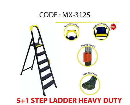 Step Ladder Heavy Duty 5+1 Diy Home MX3125 (Big Parcel Rate)