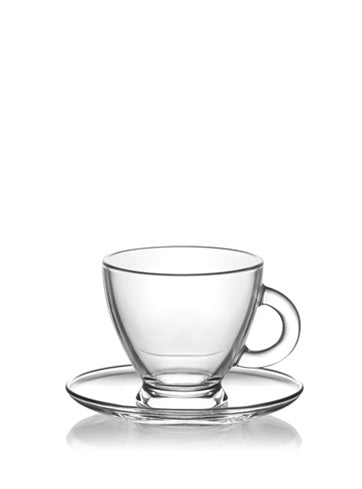 Espresso Coffee Cup with Saucers Set of 4 (Parcel Rate)