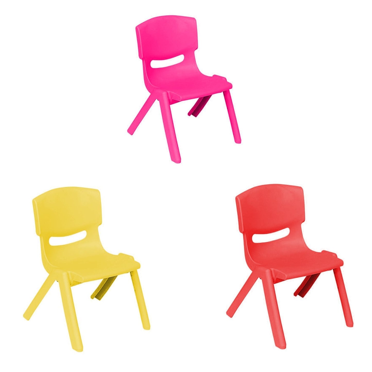 Sirin Children's Plastic Chair 50 x 26 cm Assorted Colours TP9088 (Big Parcel Rate)