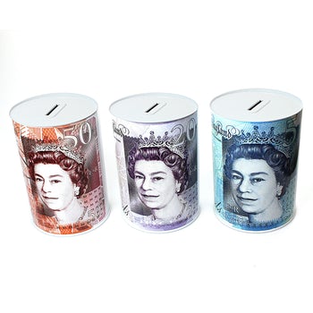 MTLL (4.50  ) Extra Large Coin Money Tin Piggy Bank Money Savings Box 19.80cm x 30cm 5257  /88889  (Parcel Rate)
