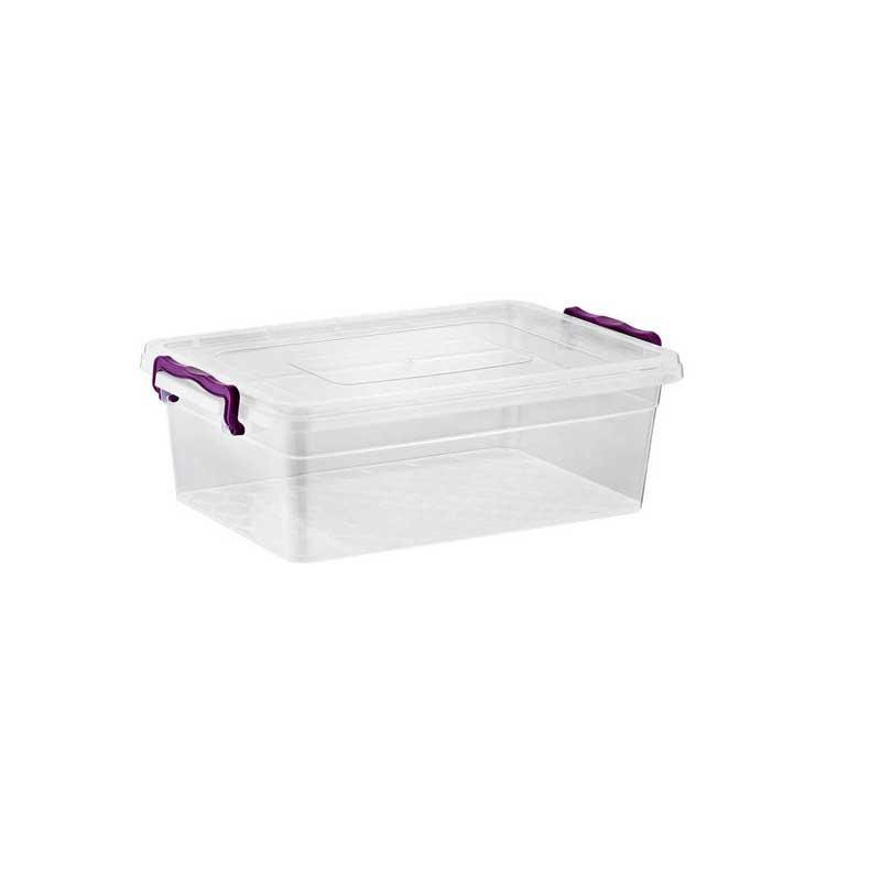 0.60 Litre Clear Storage Container With Handles Kitchen Home Use ASD136 (Parcel Rate)