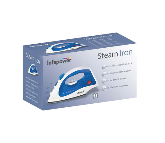 Infapower Dry / Steam Iron 1400W X601 (Parcel Rate)