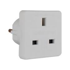 UK To EU Adapter Plug Pocket Size Holiday Adapter PIF2051 A (Parcel Rate)