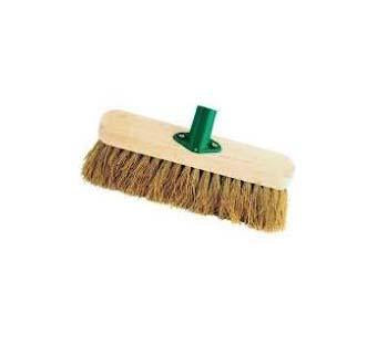 10 Inch Soft Wooden Brush Sweeping Bristle Outdoor Brush Garden Yard Sweeper ST1635 (Parcel Rate)