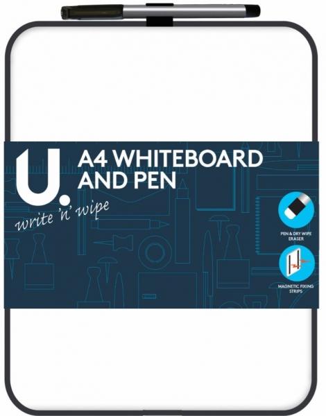 A4 Whiteboard and Pen 27.5 x 21 cm P2436 A (Large Letter Rate)