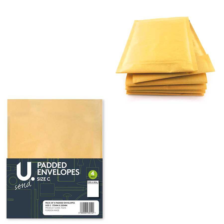 3 Pack Size E Padded Envelopes Home/Office Supplies 220mm x 265mm 3 Pack P2217A (Parcel Rate)