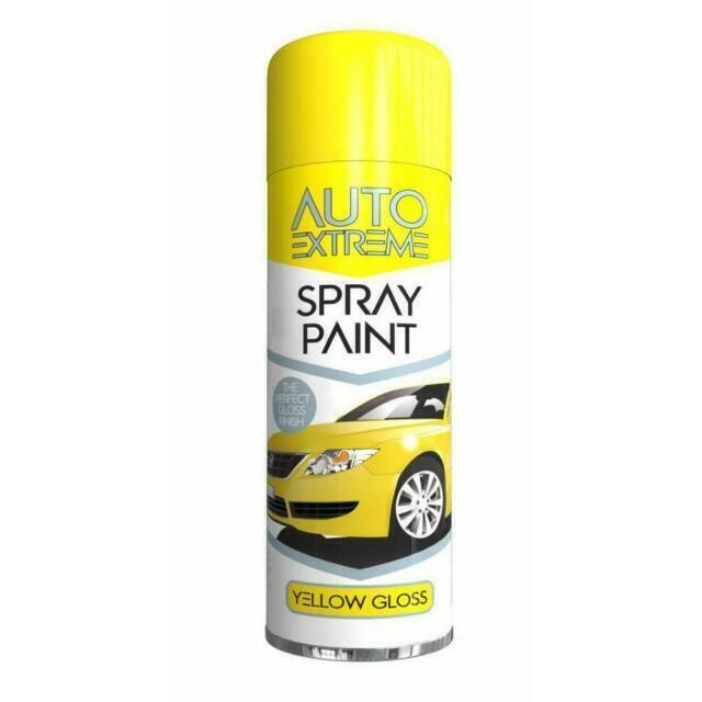 Auto Extreme Spray Paint Yellow Gloss 250ml 1909 (Parcel Rate)